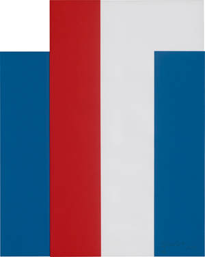 Lot 7044, Auction  116, Bonies, Bob, Komposition in Rot, Blau, Weiß