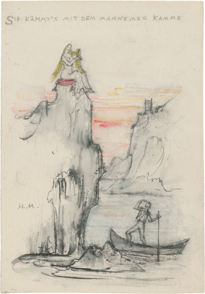 Lot 7302, Auction  116, Meid, Hans, "Sie kämmt's mit dem Mannemer Kamme"