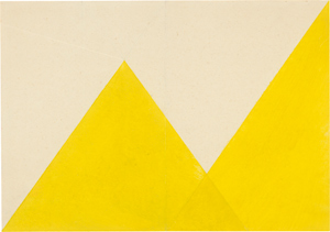Lot 8107, Auction  116, Glöckner, Hermann, Faltung in Gelb und Weiß