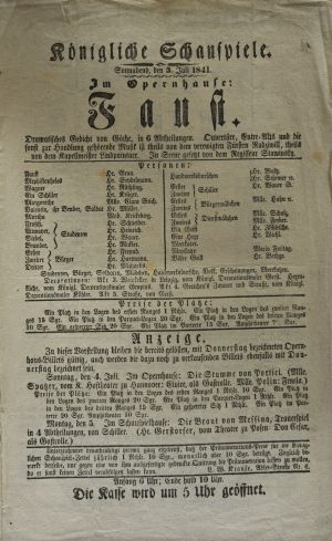 Lot 372, Auction  117, Theaterzettel, Sammlung von 25 Theater- und Konzert-Zetteln