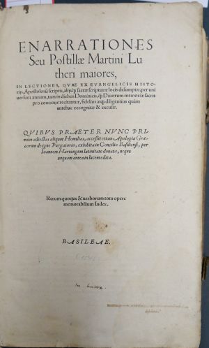Lot 1299, Auction  117, Luther, Martin, Enarrationes seu postillae maiores