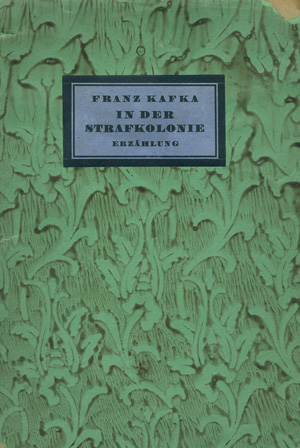 Lot 3227, Auction  117, Kafka, Franz, In der Strafkolonie