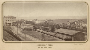 Lot 4044, Auction  117, Deutscher Krieg (Austro-Prussian War), Bahnhof Eger