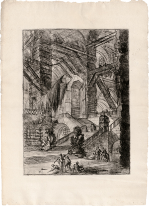 Lot 5279, Auction  117, Piranesi, Giovanni Battista, Der Treppenaufgang mit den Trophäen