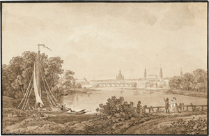 Lot 5314, Auction  117, Zingg, Adrian, Dresden vom Pieschener Winkel aus