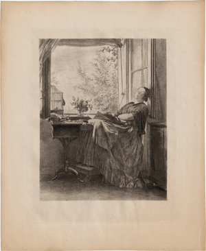 Lot 5357, Auction  117, Menzel, Adolph von, Die schlafende Näherin am Fenster