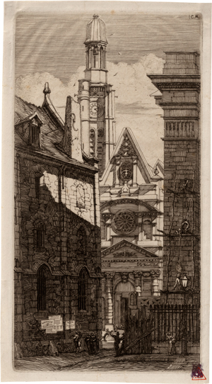 Lot 5358, Auction  117, Meryon, Charles, Saint Étienne du Mont