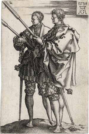 Lot 5433, Auction  117, Aldegrever, Heinrich, Zwei Fackelträger