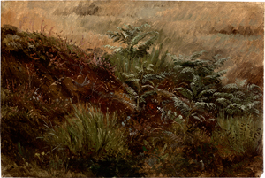 Lot 6126, Auction  117, Skovgaard, Peter Christian, Wiesenlandschaft mit Gräsern und Farnen