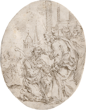 Lot 6575, Auction  117, Venezianisch, 18. Jh. Christus heilt einen Kranken; Grablegung Christi