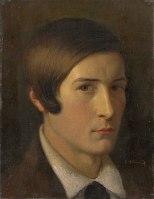 Lot 6945, Auction  117, Hübner, Carl Wilhelm, Freundschaftsbildnis des Malers Friedrich August Ludy