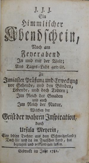 Lot 511, Auction  118, Meyer, Ursula, Ein himmlischer Abendschein