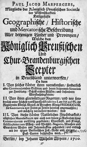 Lot 539, Auction  118, Marperger, Paul Jacob, Geographische ... Beschreibung