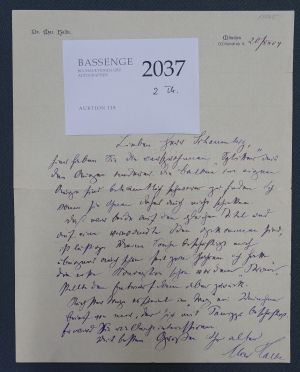 Lot 2037, Auction  118, Halbe, Max, 2 Briefe