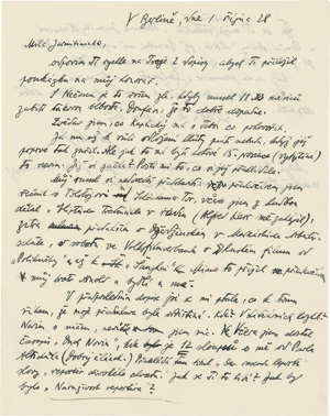 Lot 3040, Auction  118, Kisch, Egon Erwin, Eigenhändiger Brief. Berlin,, 1. Oktober 1928. 