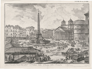 Lot 5257, Auction  118, Piranesi, Giovanni Battista, Veduta della Piazza della Rotonda
