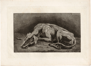 Lot 5334, Auction  118, Reinhart, Johann Christian, Schlafendes Windspiel