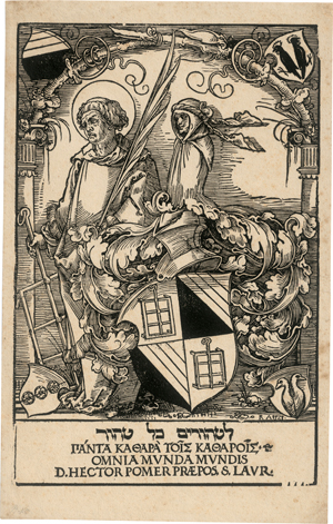 Lot 5418, Auction  118, Beham, Hans Sebald, Das Bücherzeichen des Hector Pömer