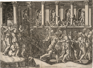 Lot 5465, Auction  118, Ghisi, Giorgio, Die Verspottung der Gefangenen