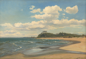 Lot 6182, Auction  118, Hummel, Carl Maria Nikolaus, Die Ostseeküste bei Heringsdorf auf Usedom