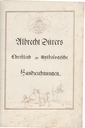 Lot 6342, Auction  118, Strixner, Johann Nepomuk, Albrecht Dürers Christlich-Mythologische Handzeichnungen
