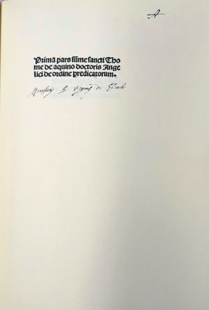 Lot 517, Auction  119, Aquin, Thomas von, Ökonomie, Politik und Ethik aus Summa Theologiae.