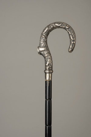 Lot 2317, Auction  119, Spazierstock, Spazierstock mit engem ziseliertem Silbergriff