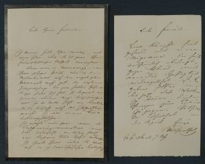Lot 2532, Auction  119, Mosenthal, Salomon von, 8 Briefe, 2 Vis.-Karten