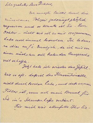 Lot 2560, Auction  119, Mannheim, Karl, Brief 1920