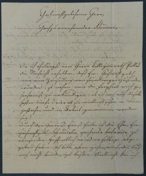 Lot 2573, Auction  119, Schreber, Johann Christian Edler von, Brief 1783