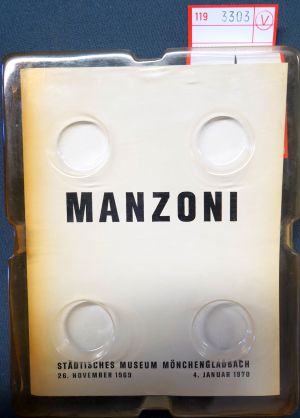 Lot 3303, Auction  119, Manzoni, Piero, Manzoni - Kassettenkatalog Städt. Museum Mönchengladbach