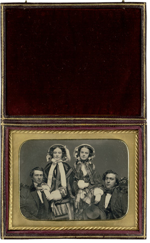 Lot 4044, Auction  119, Daguerreotypes & Ambrotypes, Portrait of two couples