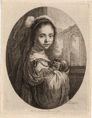 Lot 5291, Auction  119, Schmidt, Georg Friedrich, Das Mädchen mit dem Mops