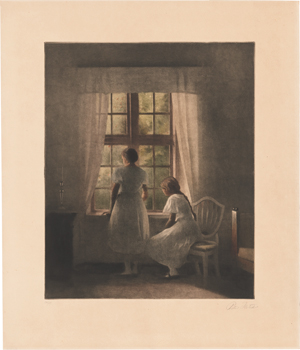 Lot 5329, Auction  119, Ilsted, Peter, Zwei Mädchen am Fenster