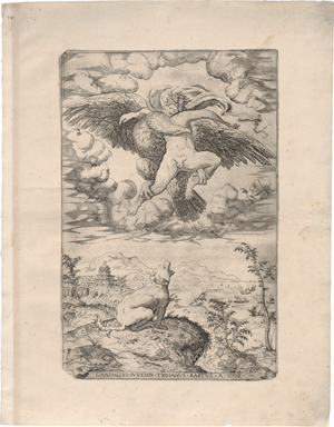 Lot 5426, Auction  119, Beatrizet, Nicolas - nach, Der Raub des Ganymed