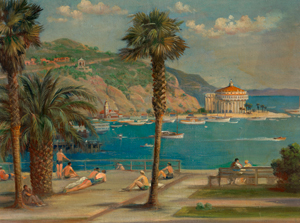 Lot 6215, Auction  119, Französisch oder Amerikanisch, um 1950. Bandende in der Bucht von Avalon auf Santa Catalina Island, California