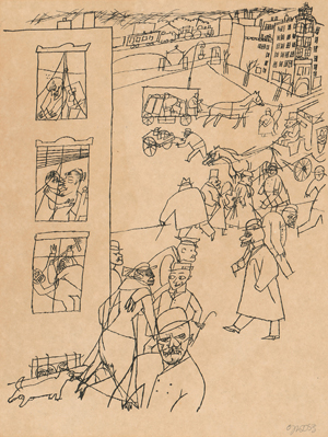 Lot 8072, Auction  119, Grosz, George, Menschen in der Straße