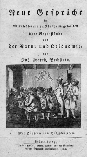 Lot 462, Auction  120, Bechstein, Johann Matthäus, Gespräche [und:] Neue Gespräche im Wirtshause zu Klugheim
