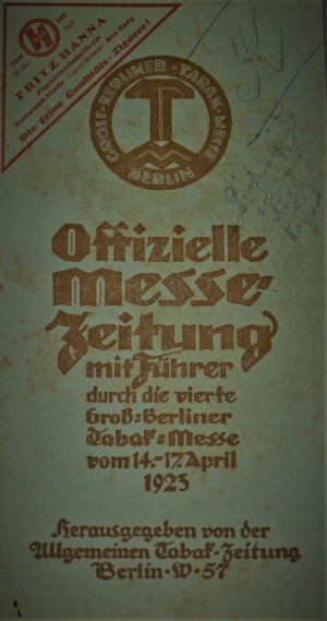 Lot 525, Auction  120, Groß-Berliner Tabak-Messe, Offizielle Messe-Zeitung mit Führer