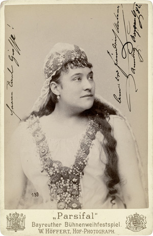 Lot 612, Auction  120, Sammlung Rollenporträtkarten und Wagner, Richard, Kostümporträts aus verschieden Opern von Richard Wagner 