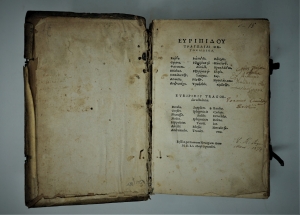 Lot 1054, Auction  120, Euripides, Tragwdiai oktw kai deka. Tragoediae octodecim.