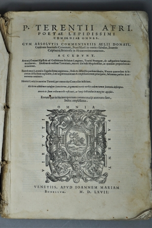 Lot 1116, Auction  120, Terentius Afer, Publius, Comoediae omnes. 