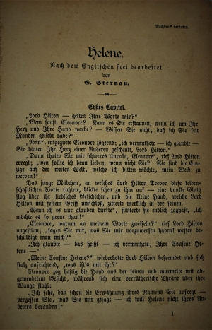 Lot 2108, Auction  120, Sternau, G., Helene. Nach dem Englischen frei bearbeitet