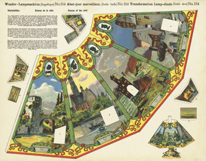 Lot 2250, Auction  120, Wunder-Lampenschirm, Serie von 6 zweifachbödigen chromolithographischen Ausschneidebögen