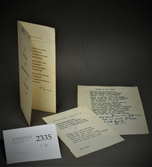 Lot 2335, Auction  120, Hesse, Hermann, 3 Gedichte