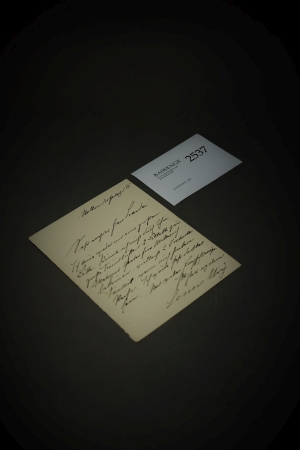 Lot 2537, Auction  120, Ury, Lesser, Brief an Isidor Landau