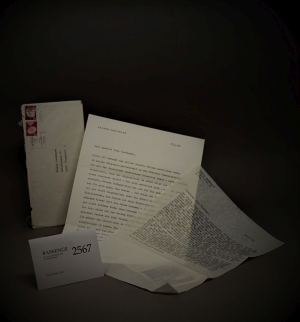 Lot 2567, Auction  120, Sedlmayr, Walter, Brief 1982 an Gisela Zuckmayer