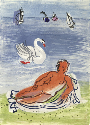 Lot 3325, Auction  120, Saint-Pierre, Michel de und Dufy, Raoul - Illustr., Les Côtes normandes