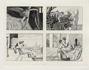 Lot 3544, Auction  120, Klinger, Max, Radierungen zu Apulejus' Märchen Amor und Psyche