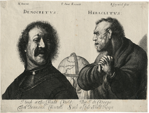 Lot 5115, Auction  120, Gaywood, Richard, Der lachende Demokrit und der weinende Heraklit